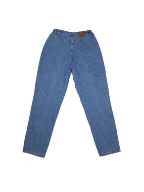 Vintage Lee Original Jeans High Waist Size 14M Elastic Side Waist Tapered Pants